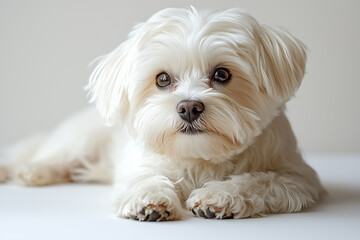 portrait of a maltese dog