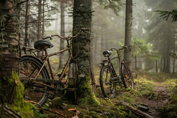 Fototapeta premium old bicycle in the park