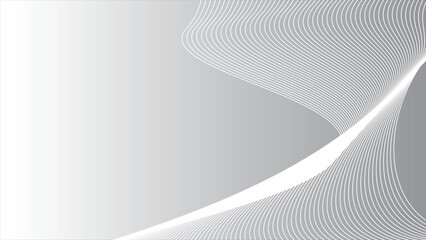 Naklejka premium Grey abstract background with curve stripes line for backdrop or presentation