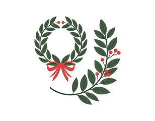 Obraz premium laurel wreath illustration