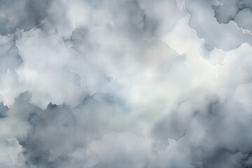 Abstract watercolor cloud painting with ethereal brushstrokes