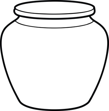 recommend clip art: Jar bottle line art, mason glass jar outline vector illustration