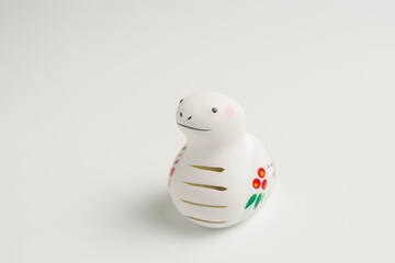 【年賀状素材】巳年の正月飾り置物