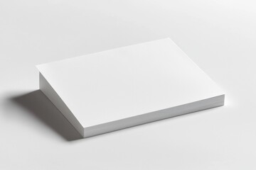 Paper A4 Mockup on White Background created with Generative AI