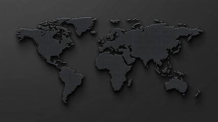 digitally illustrated world map composed of dotted lines, symbolizing global connections, diversity, and chaos. Abstract shapes convey a sense of disorder, representing dynamic change and global uncer