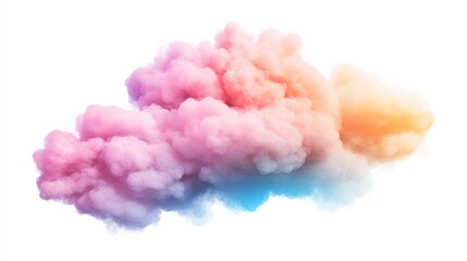Fototapeta premium Vibrant Multicolored Smoke Cloud