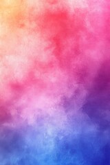 A stunning blend of pink, orange, and blue colors creates an abstract background that resembles a watercolor painting. The soft texture enhances the overall visual effect