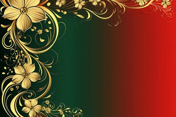 spring background illustration with floral motive