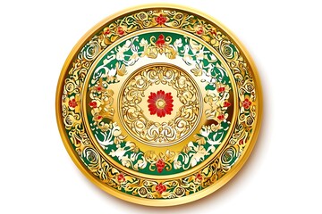 Fototapeta premium golden ornamental template background