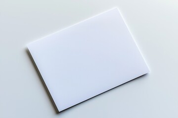 Paper A4 Mockup on White Background created with Generative AI