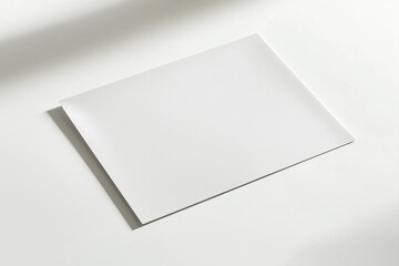 Paper A4 Mockup on White Background created with Generative AI