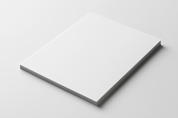 Paper A4 Mockup on White Background created with Generative AI