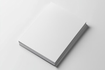 Paper A4 Mockup on White Background created with Generative AI
