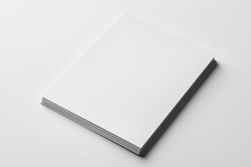 Paper A4 Mockup on White Background created with Generative AI