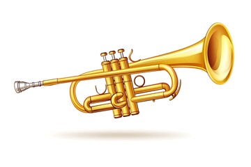 Fototapeta premium Double French Horn isolated
