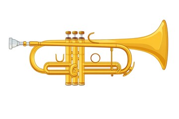 Obraz premium Double French Horn isolated