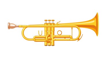 Fototapeta premium Double French Horn isolated