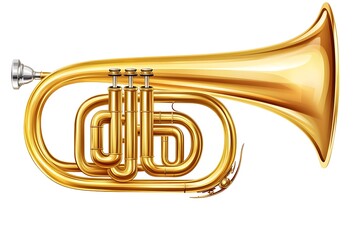 Obraz premium Double French Horn isolated