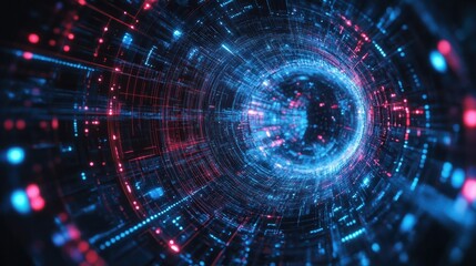 Obraz premium Ultra futurist tech abstract background. Generative AI