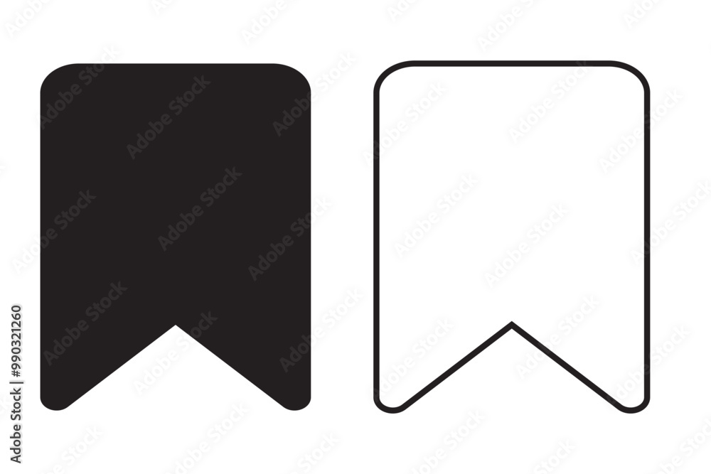 Wall mural save icon isolated on white background. bookmark symbol modern simple vector for web site or mobile 