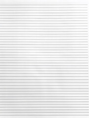 Obraz premium Notebook Lined Paper Background with horizontal lines neatly spaced across a clean white sheet 