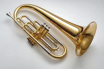Fototapeta premium Double French Horn isolated