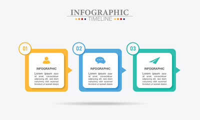 Infographic design template. Creative concept with 3 steps