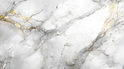 Obraz premium White Marble with Gold Veins: Elegant Texture Background