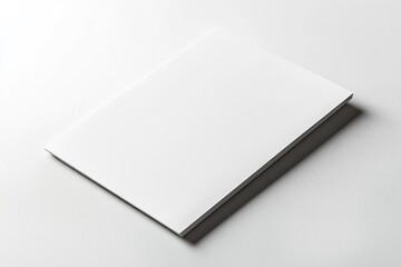 Paper A4 Mockup on White Background created with Generative AI