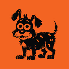 Obraz premium cute puppy dog vector illustration