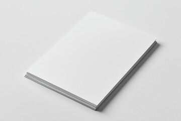 Paper A4 Mockup on White Background created with Generative AI