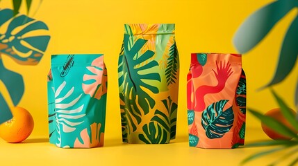Vibrant Eco Friendly Snack Packaging Made from Biodegradable Plant Fibers