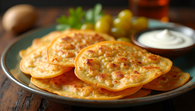 Golden Khakra with Pickle