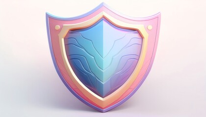 A vibrant shield design with colorful splashes, embodying themes of protection, strength, and creativity.