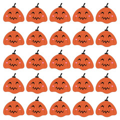 PUMPKIN HEADS DESIGN PATTERN TEXTURE WALLART