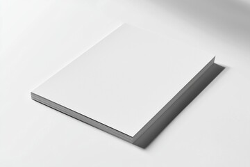 Paper A4 Mockup on White Background created with Generative AI