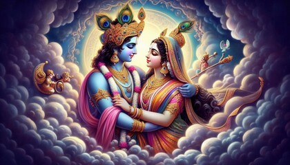 Radha, Krishna, God, Krishna,  art, temple, Asia, religion, god, ancient, face, culture, Hindu, India
