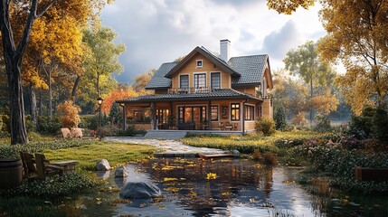 Classic architectural investment property, detailed design, realistic setting, high resolution, showcasing timeless elegance