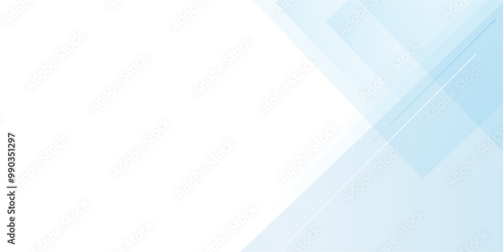 Poster Colorful vector abstract modern wide banner background. Blue vector gradient abstract background with shapes elements.