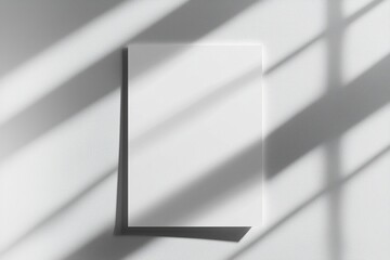 Paper A4 Mockup on White Background created with Generative AI