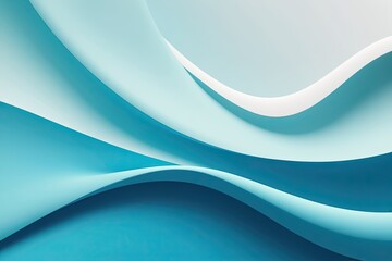 Obraz premium Blue and White Pastel Gradient Background with Smooth Abstract Flowing Texture