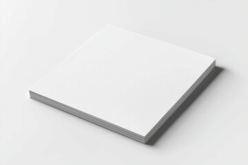Paper A4 Mockup on White Background created with Generative AI