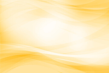 黄色のウェーブ　背景は白