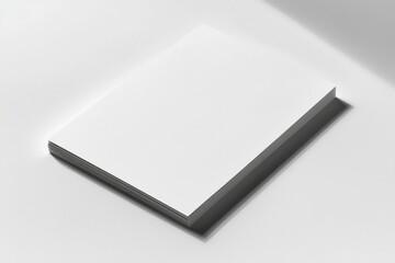 Paper A4 Mockup on White Background created with Generative AI