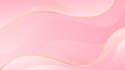 Elegant pink luxury background. Pink beauty dynamic wallpaper with wave shapes. Template banner background for beauty products, sales, ads, pages, events, web, and others