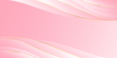 Elegant pink luxury background. Pink beauty dynamic wallpaper with wave shapes. Template banner background for beauty products, sales, ads, pages, events, web, and others