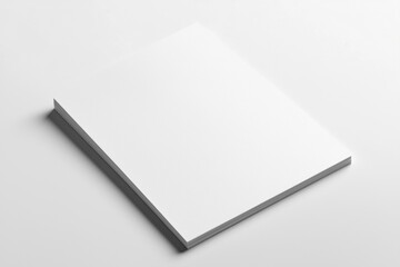 Paper A4 Mockup on White Background created with Generative AI