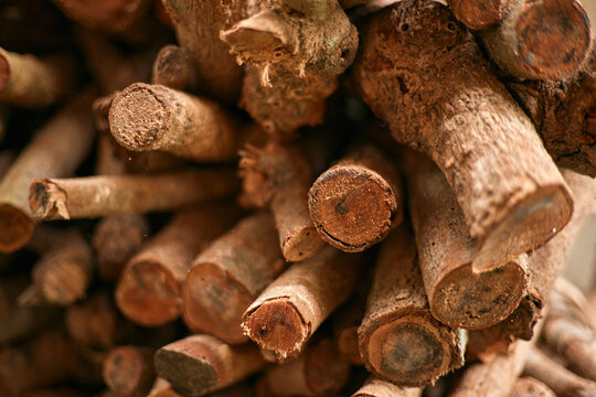 stacked loggs of fire wood texture background
