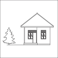 Sketch of the Front of the House
