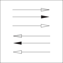 Sketch of left and right direction indicators
